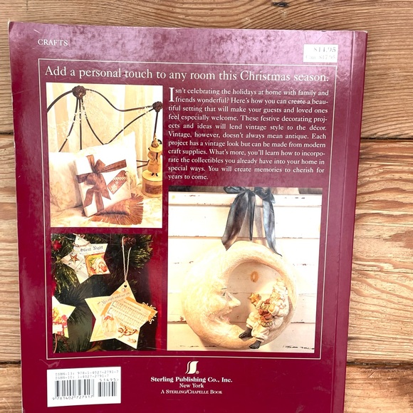 Vintage Christmas Crafts Book by Sara Toliver - Picture 4 of 4